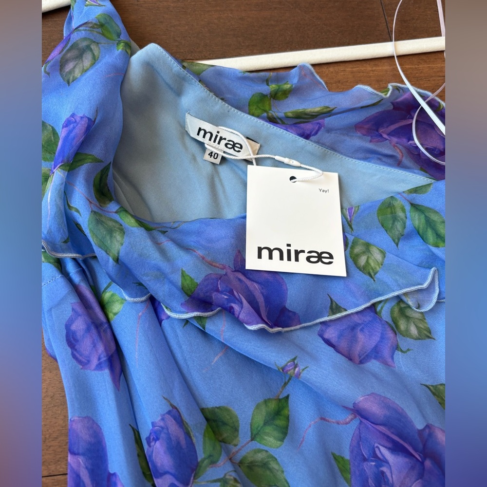 NWT MIRAE SILK FLORAL DRESS - Picture 5 of 5